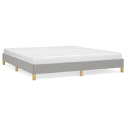 Letto matrimoniale | Letto per adulti | Giroletto senza Materasso Grigio Chiaro 180x200 cm Tessuto