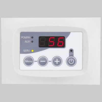 CENTRALINA DIGITALE PER TERMOCAMINI E PANNELLI - Digitale placca bianca - 1 pezzi - TIEMME ELETTRONICA