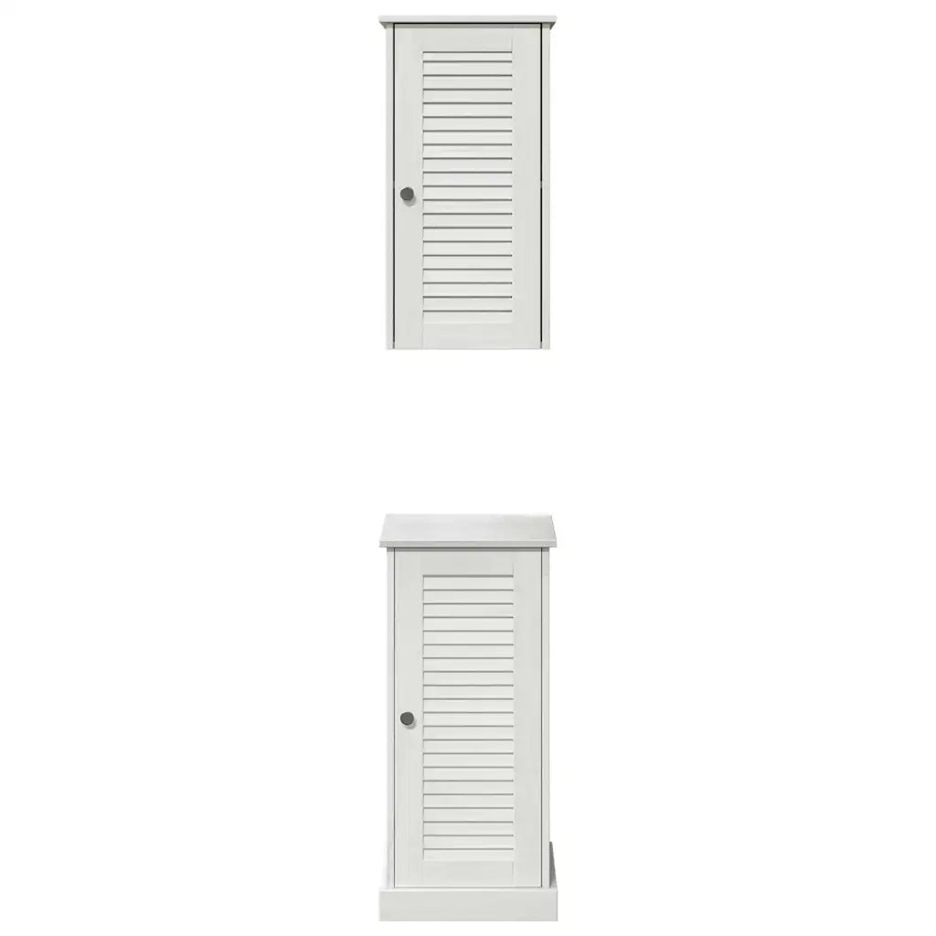 Set di mobili per il bagno VIGO 2 pcs Bianco e Bianco Antico 3328534