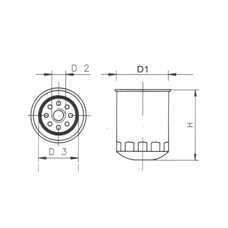 FILTRO OLIO MERCRUISER NANNI VOLVO