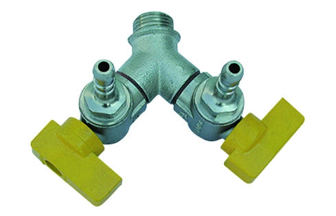 BOLLA MASCHIO 2 RUBINETTI A SQUADRA- 1/2 x 0,8 Gpl  DN 15- ENOLG- pezzi 1