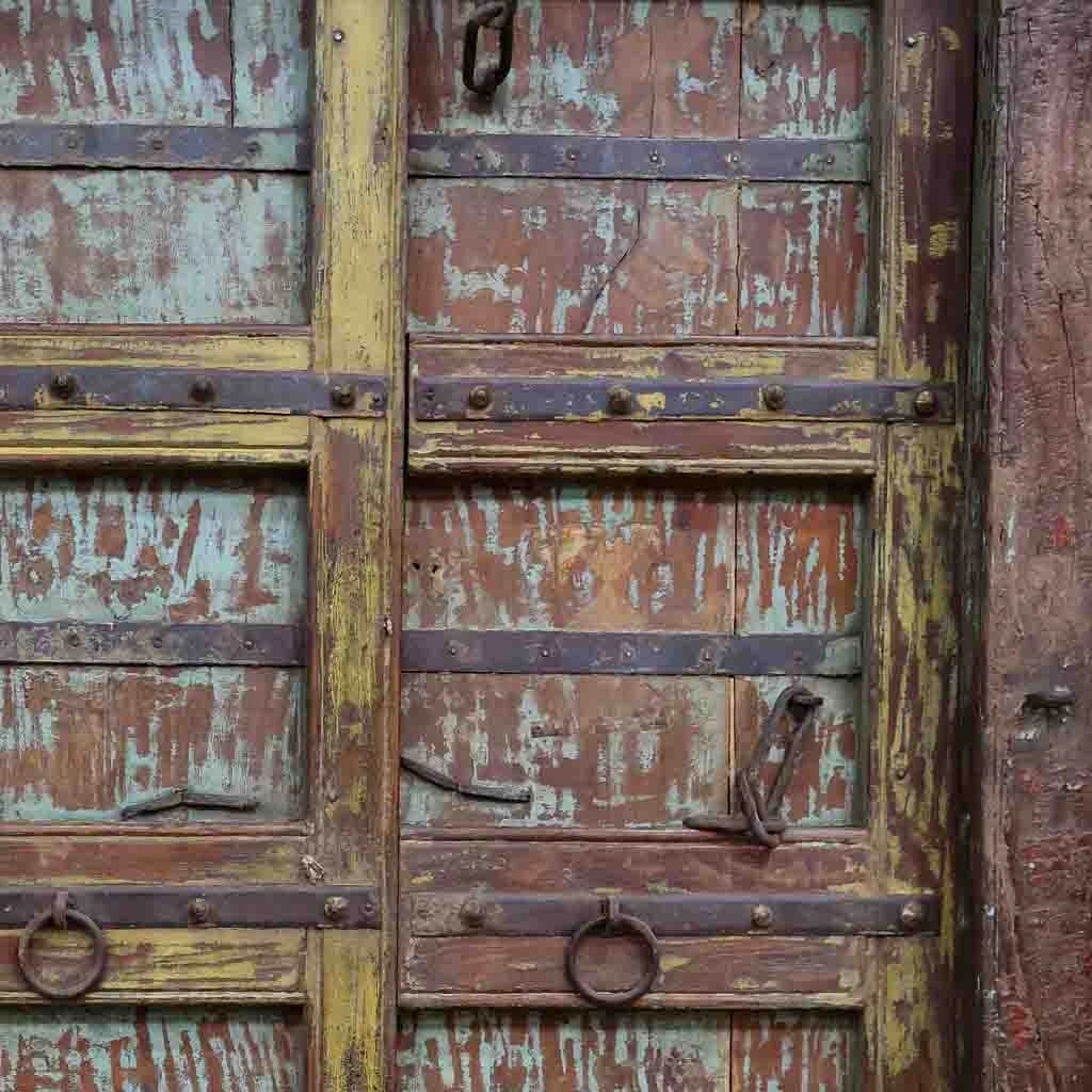 Porta in legno marrone 142x35x206h cm