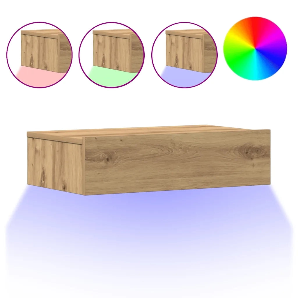 Comodino | Armadio da Notte | Mobiletto da notte Rovere Artigianale 60x35 cm in Legno Multistrato