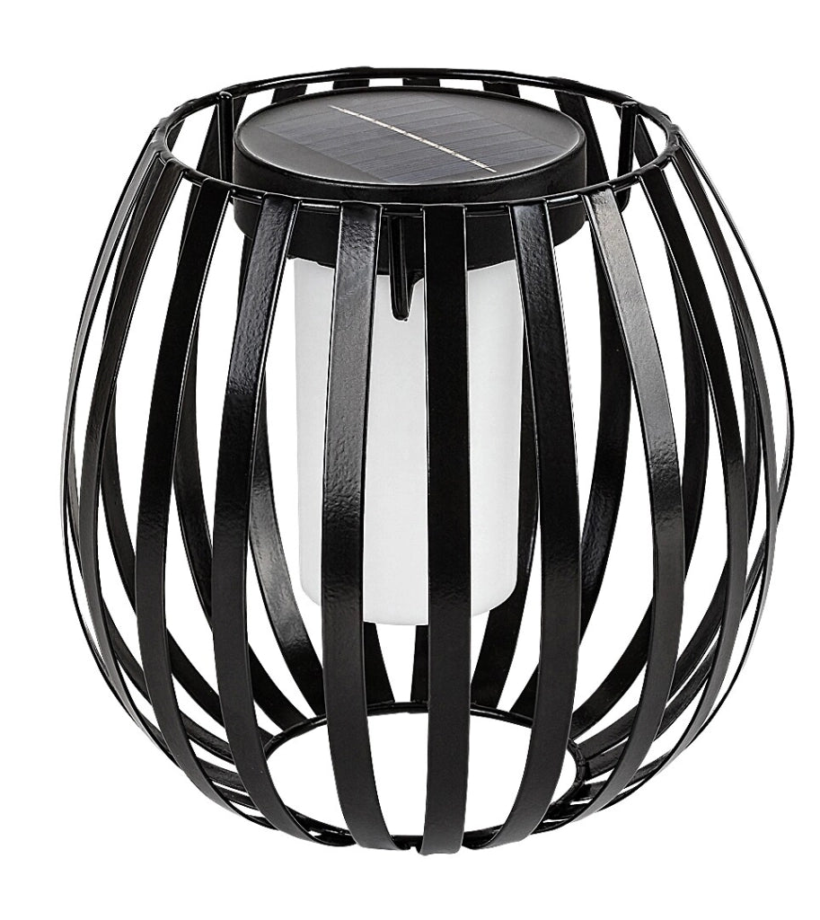 Lampada tavolo solare esterna industrial nera IP44 Savoca Rabalux