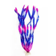 Trade Shop - Pianta 30 Cm Piantina Artificiale Per Acquario Piante Finte Plastica Col. Viola -