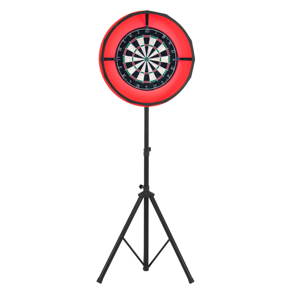 Set Bersaglio Freccette con Luce LED, Supporto Treppiede e Surround Bristle