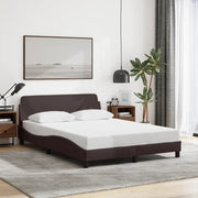 Giroletto-Struttura Letto Dover Marrone Scuro 120x200 cm Tessuto