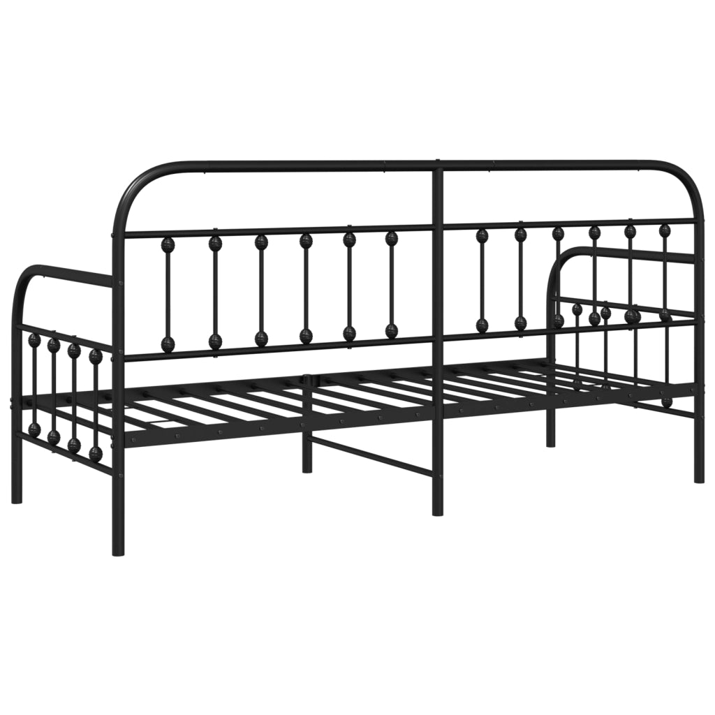 Struttura lettino  Nera 75x190 cm in Acciaio