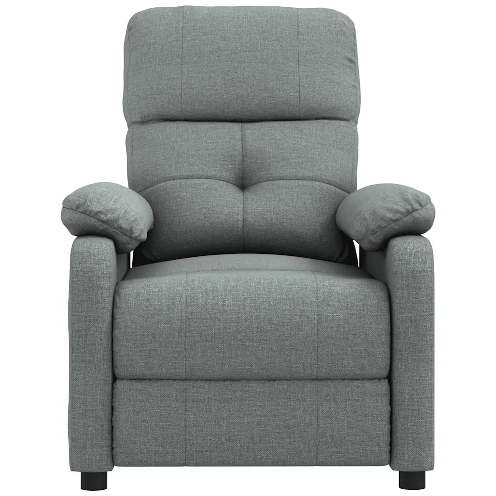 Poltrona Massaggiante Grigio Scuro in Tessuto 289673