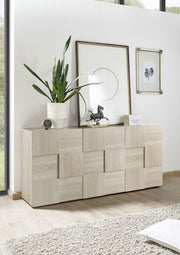 Credenza Moderna, 3 ante Rovere Samoa, ZLCMS-MD3ARS