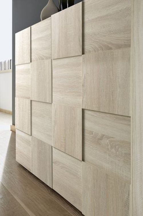 Credenza Moderna, 3 ante Rovere Samoa, ZLCMS-MD3ARS