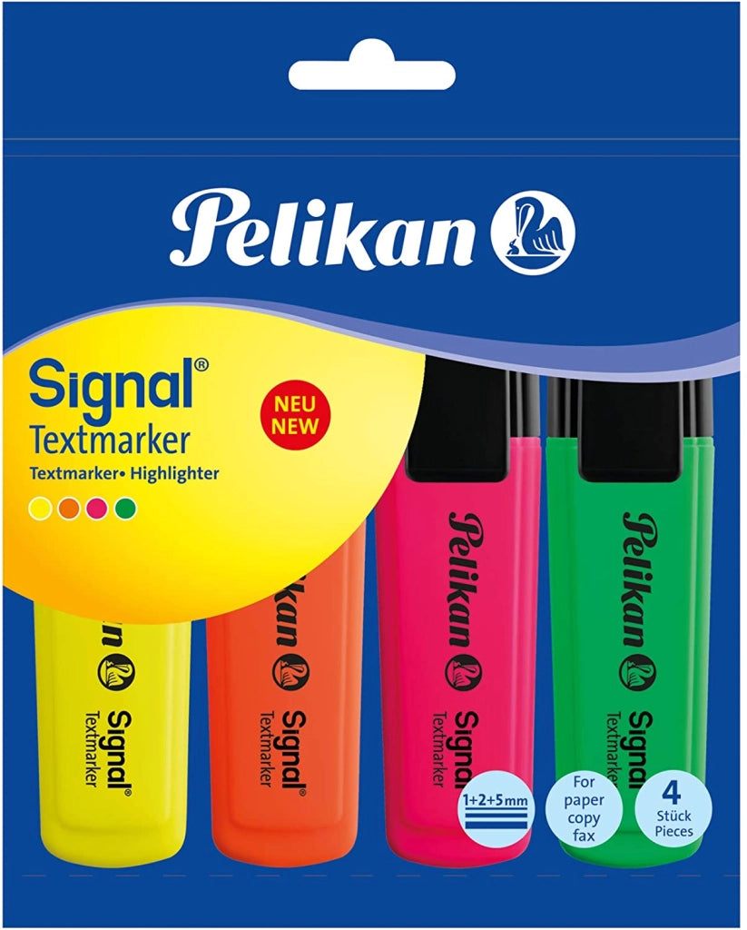 PELIKAN 4 EVIDENZIATORI TEXTMARKER SIGNAL