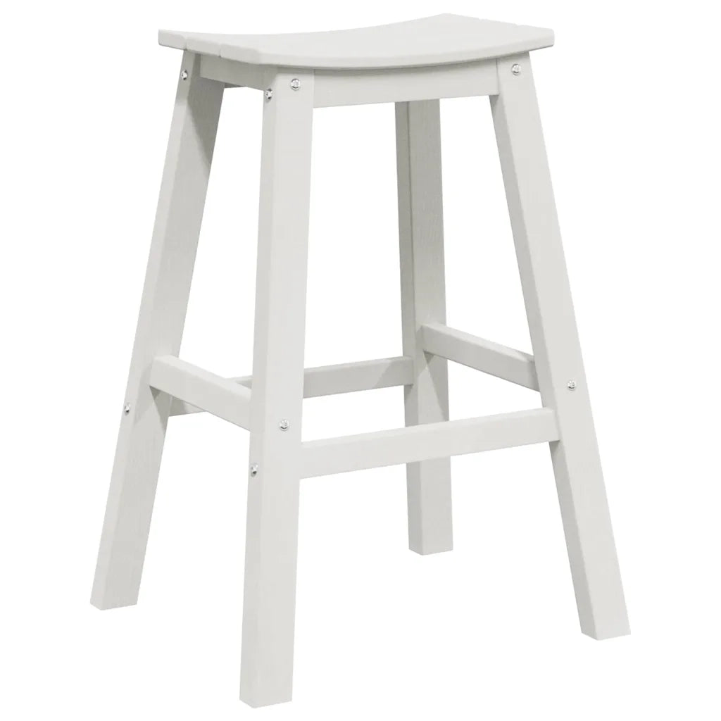 Sgabello da bar 2 pcs Bianco 52 x 43 x 73,5 cm HDPE 42006610