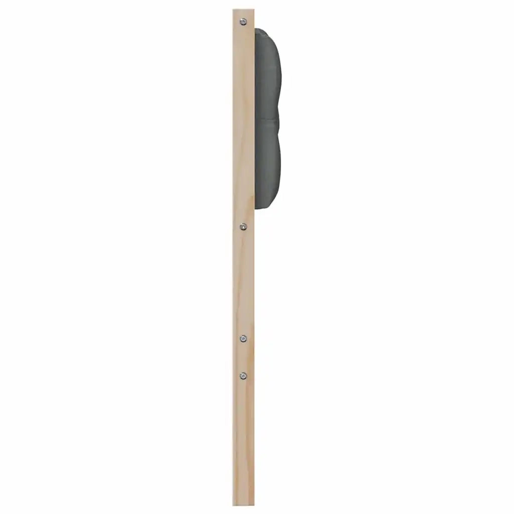 Testiera | Testata marrone e grigio scuro 75 cm Legno di pino massello
