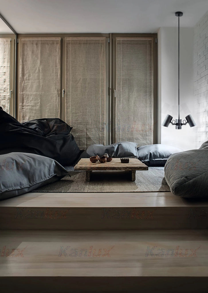 Lampadario AGZAR con diffusori regolabili nero 3xE14 Kanlux