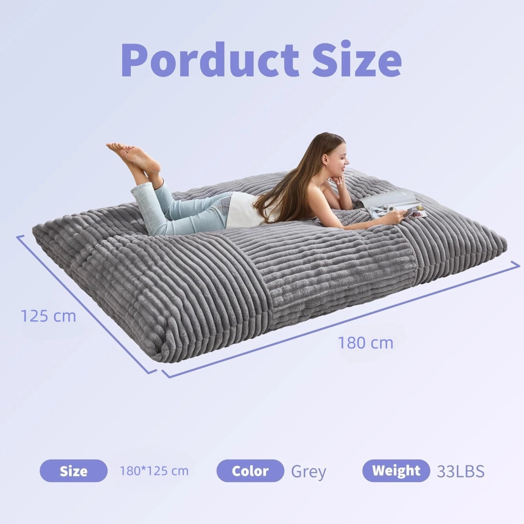 Poltrona Sacco Gigante Convertibile ¨C MINIMAL ¨C Tessuto, Relax