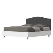 Letto Matrimoniale 160x190 cm con Rete Grace Grigio