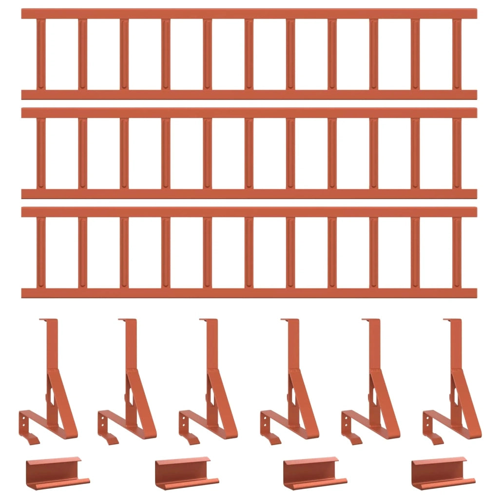 Guardia per neve sul tetto Rosso 300 x 29,5 x 34,5 cm Acciaio CFW6880494