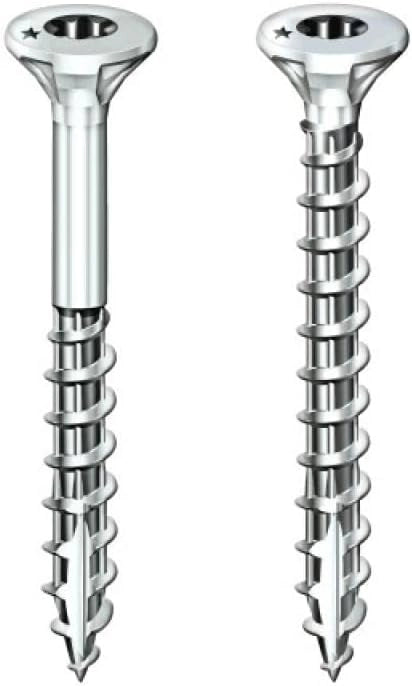Vite testa svasata stella VYNEX acciaio zincato 4.5x60/35-Boite 500-351400025046