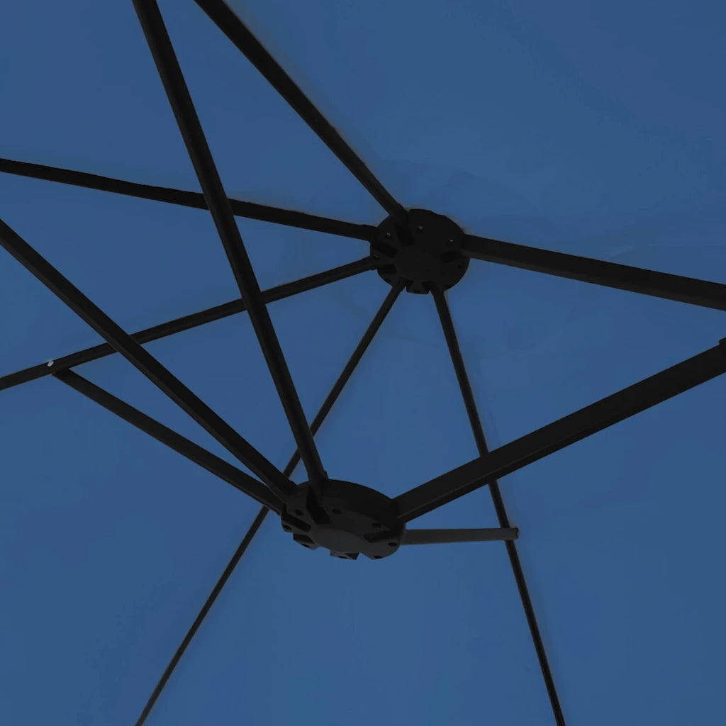 Ombrello | Parasolne a Doppia Testa con LED Azzurro 449x265 cm