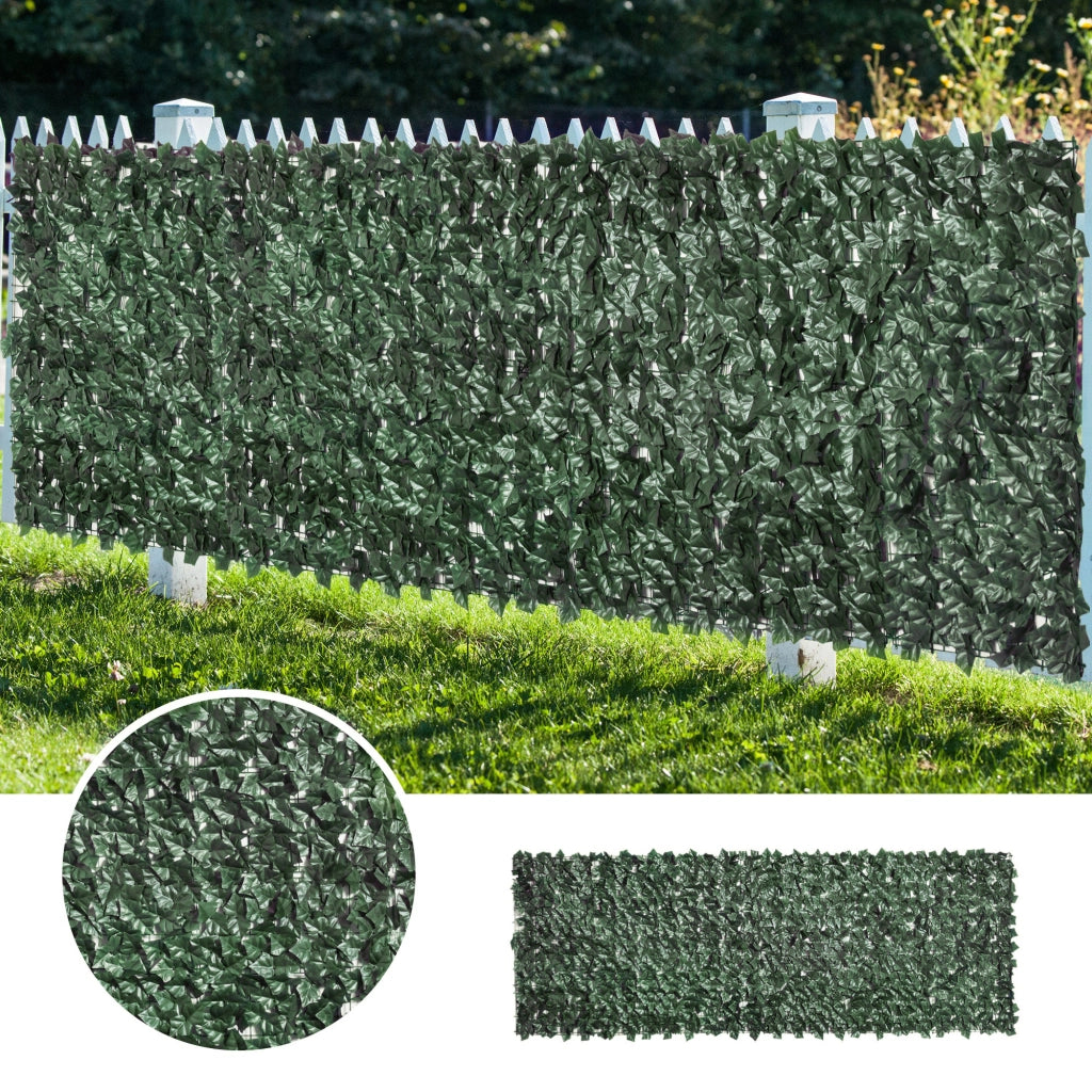 Siepe Artificiale per Balcone e Giardino ¨C zephmum ¨C Verde Scuro in PE Anti-UV 300x100cm