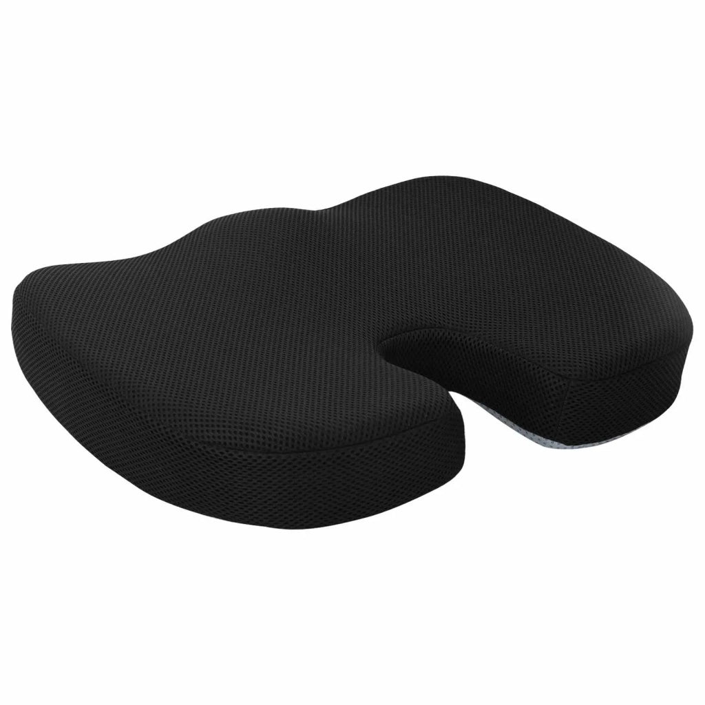 Cuscino per la seduta Nero 47 x 36,5 x 8 cm Schiuma Memory 42012685
