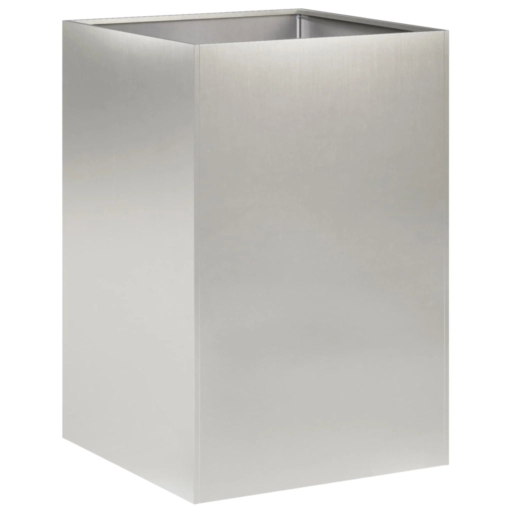 Vaso da giardino Argento 50 x 50 x 75 cm Acciaio Inox 8005394