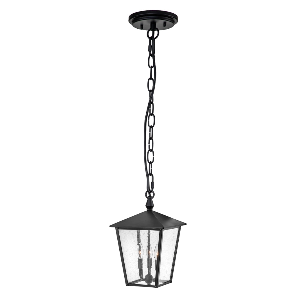 Lampada a sospensione esterna nera 3xE14 40W Hinkley