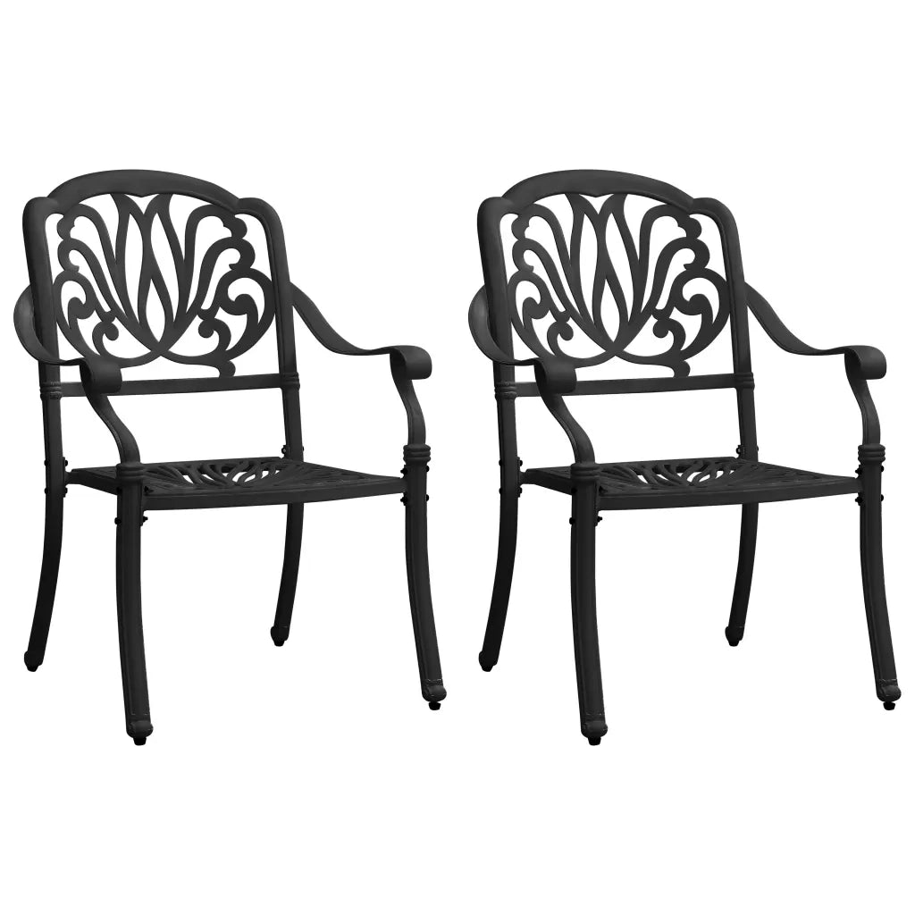 Set da Bistrot 3 pz in Alluminio Pressofuso Nero 3070575