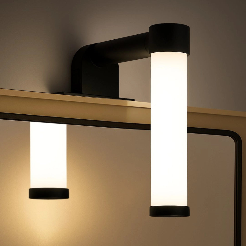 Applique bagno specchio APA nera LED 4W IP44 Milagro