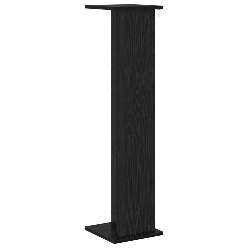 Supporto per piante | Sostegno per piante Rovere Nero 25 x 25,5 x 100,5 cm