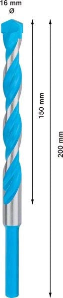 2608901489 - Punta Multimateriale CYL-9 16 x 150mm x 200mm