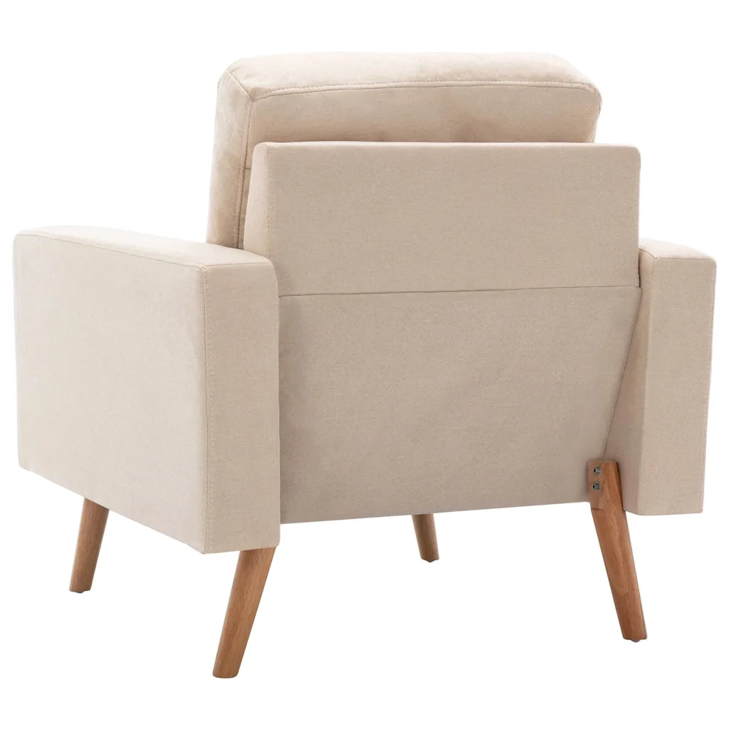 Poltrona Crema in Tessuto 288696