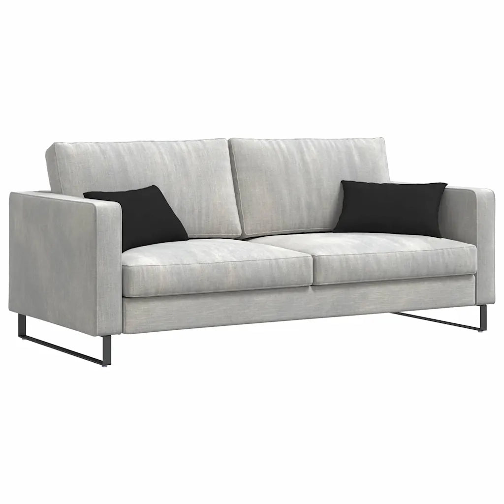 Cuscini da Divano 2 pcs Nero 50 x 30 cm Tessuto 42013642