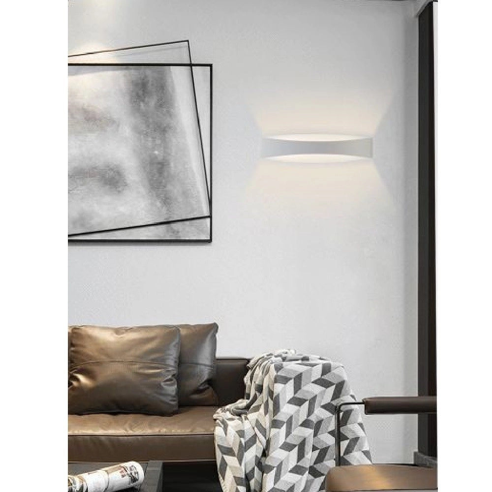 Trade Shop - Applique Lampada Da Parete Luce Led Moderna 12 Watt Luce 4000k 6500k 3000k E59-b - -bianco Naturale      -