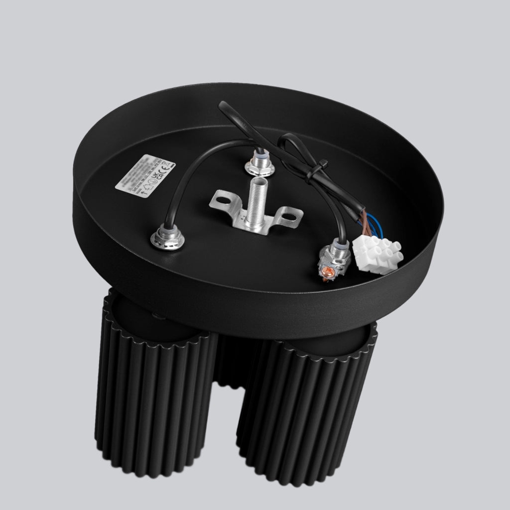 Lampada da soffitto KARBON 3P nero