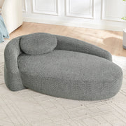 Divano Sofa Morbido Teddy ¨C MINIMAL ¨C Grigio, Cuscini Imbottiti