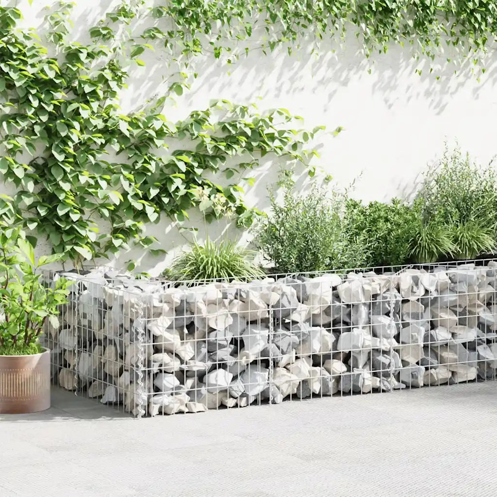Gabbione in Acciaio Zincato 630x30x50 cm 143574