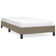 Letto singolo | Letto per adulti | Giroletto senza Materasso Tortora 90x200 cm Tessuto