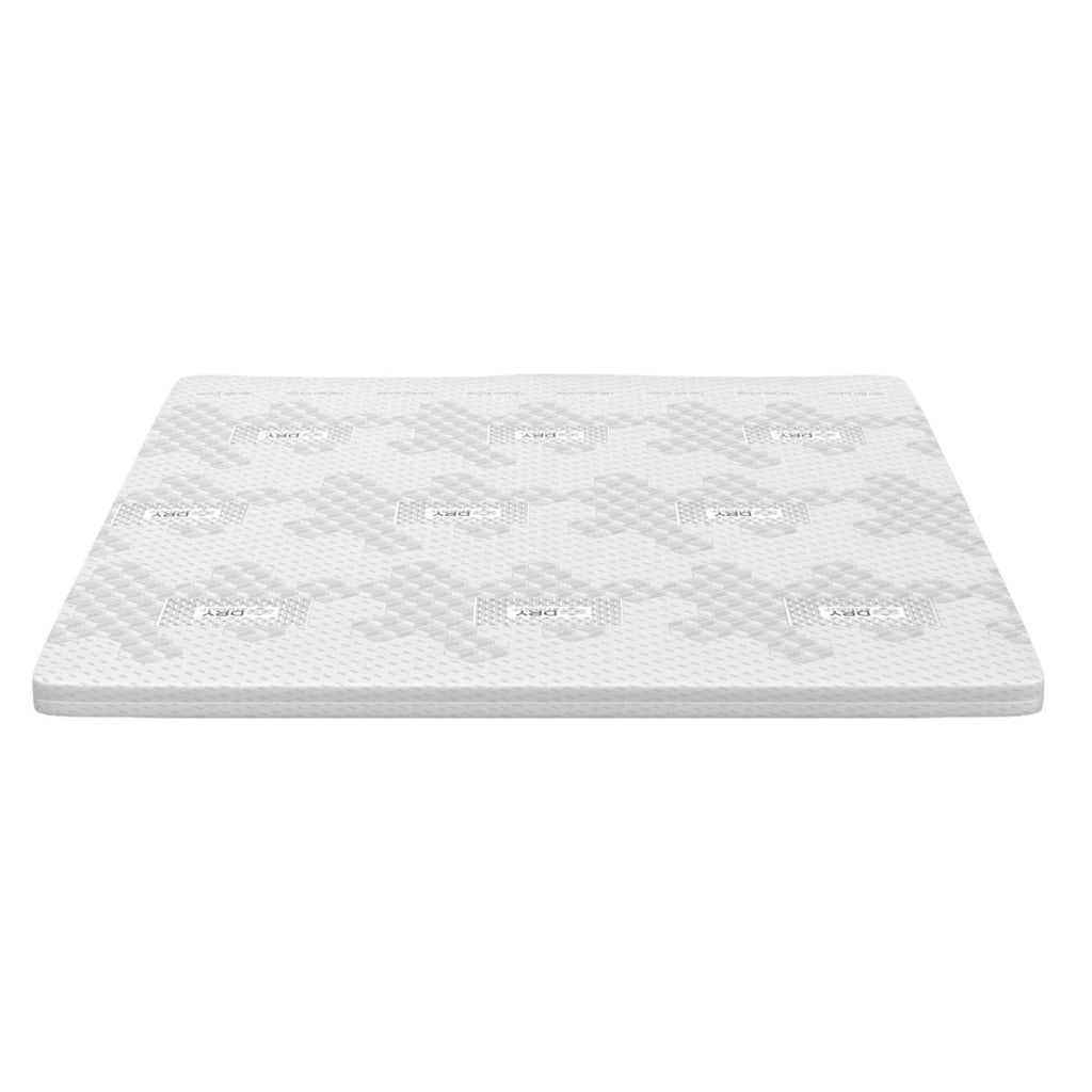 Topper Memory Foam singolo 90x200 - alto 5 cm, rivestimento Dry Amicor, sfoderabile | Correttore H5