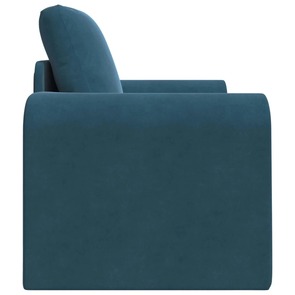 Divano letto Blu 98 x 71 x 83 cm Velluto 4106665