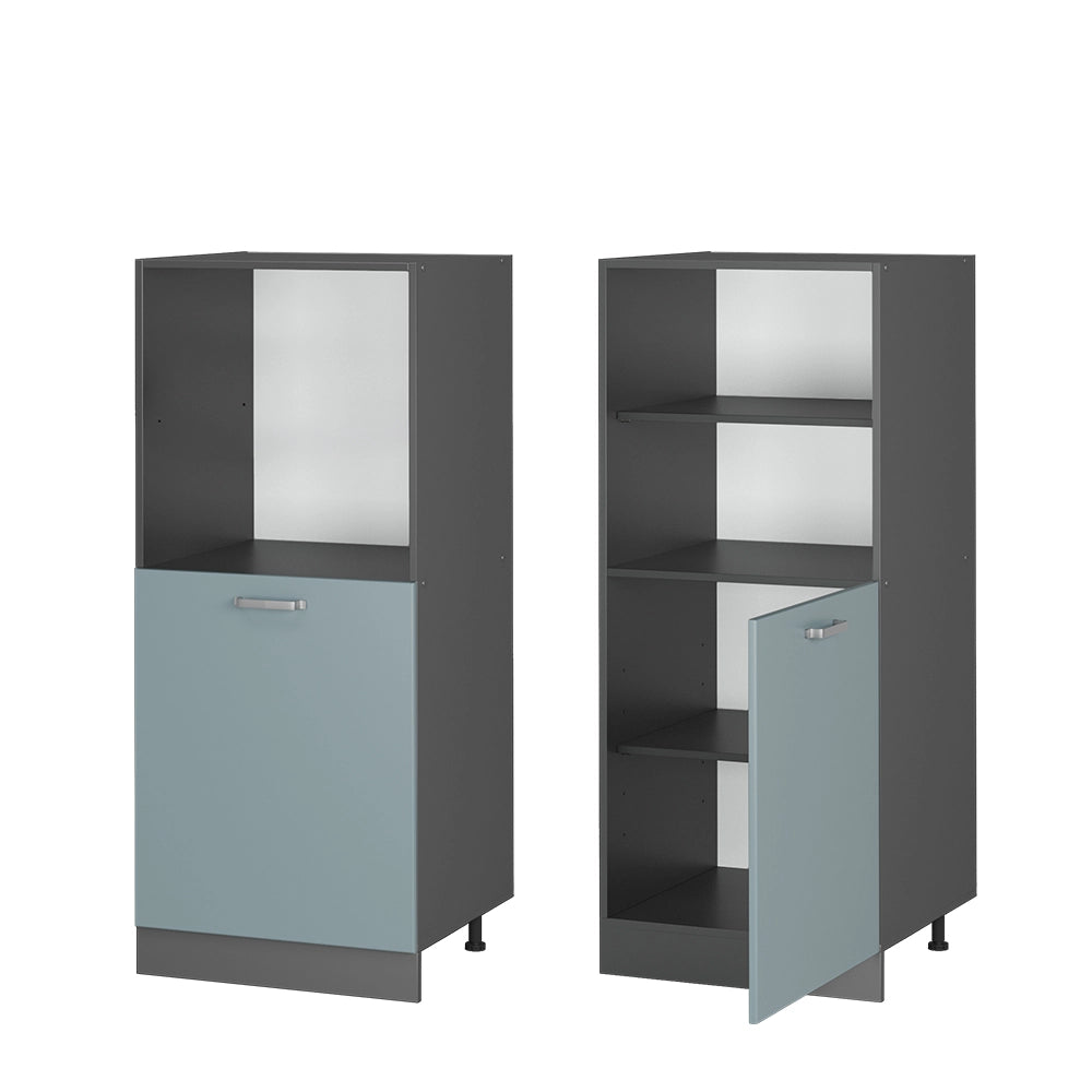 Mobile per forno da incasso R-Line Grigio-blu/Antracite 60 cm Vicco