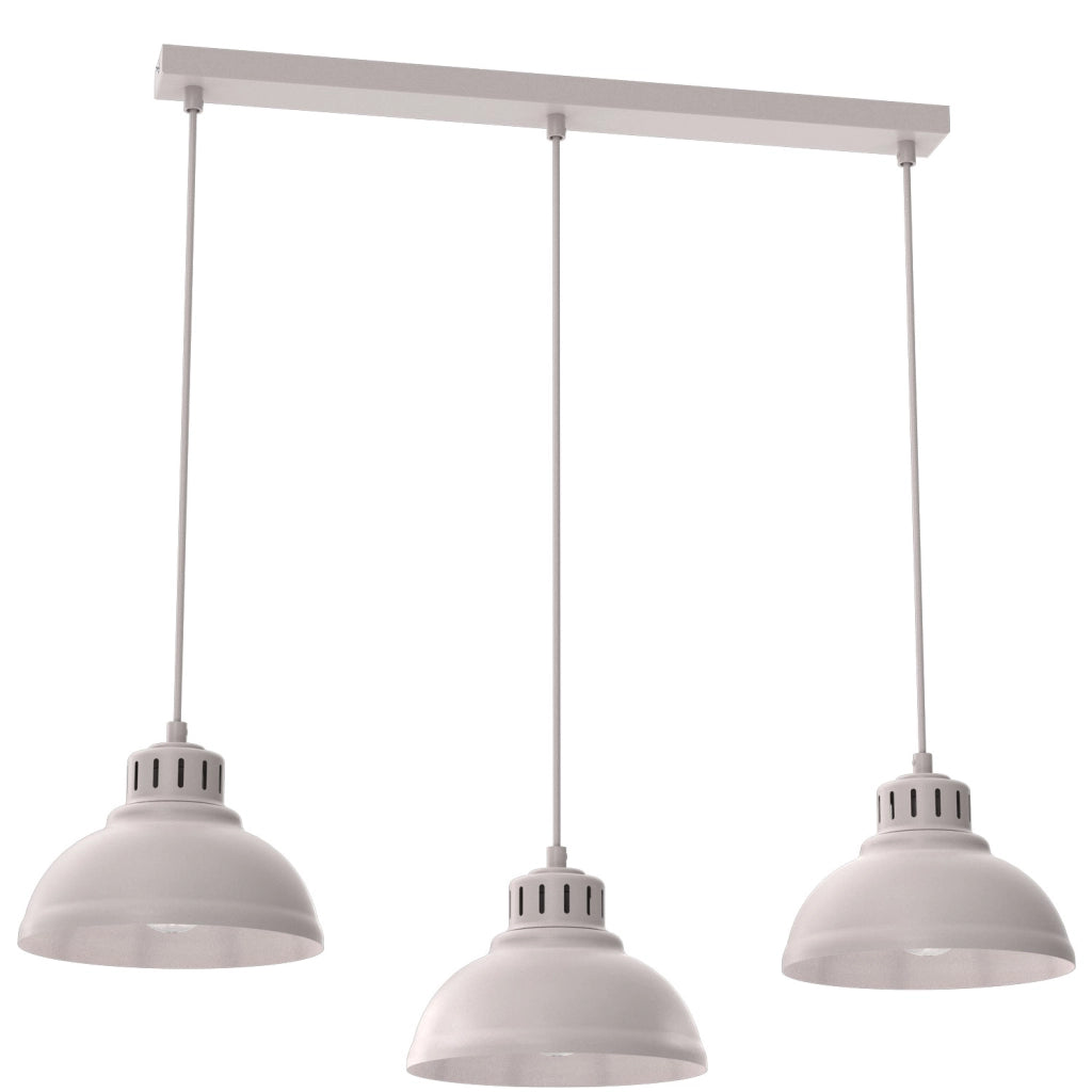 Lampada a sospensione a barra Sven 3xE27 cashmere Luminex