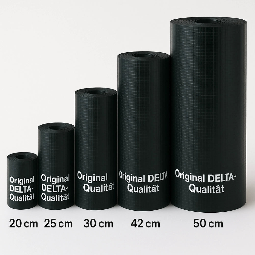 Tagliamuro delta dpc barriera antiumidità antisdrucciolo murature rotolo 25 m *** larghezza 20 cm, confezione 1