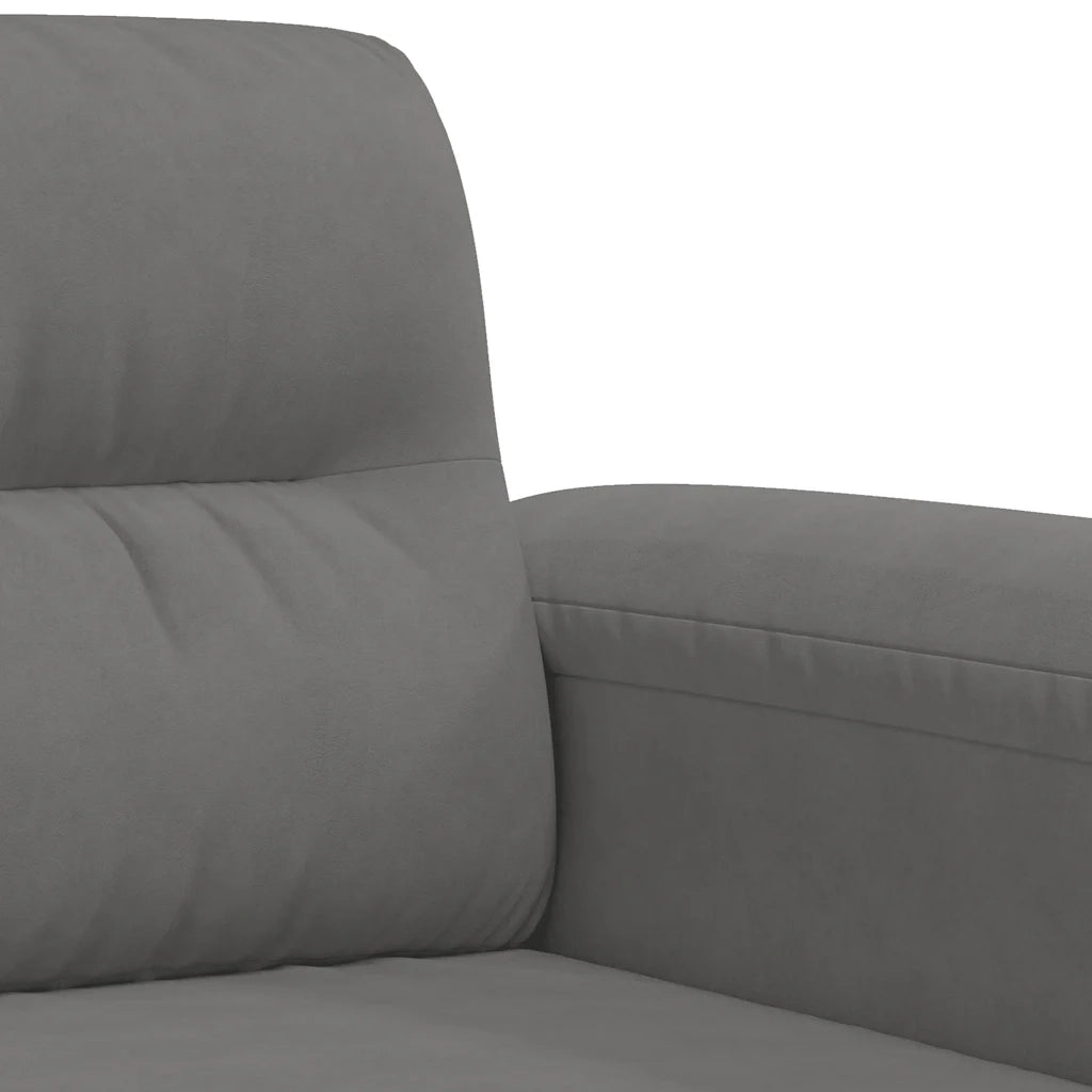 Poltrona Grigio Scuro 60 cm in Tessuto Microfibra 359551