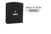CASSETTA POSTALE ACCIAIO NERO COMPACT MM H285 L240 P95
