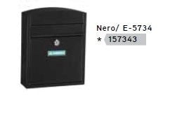 CASSETTA POSTALE ACCIAIO NERO COMPACT MM H285 L240 P95