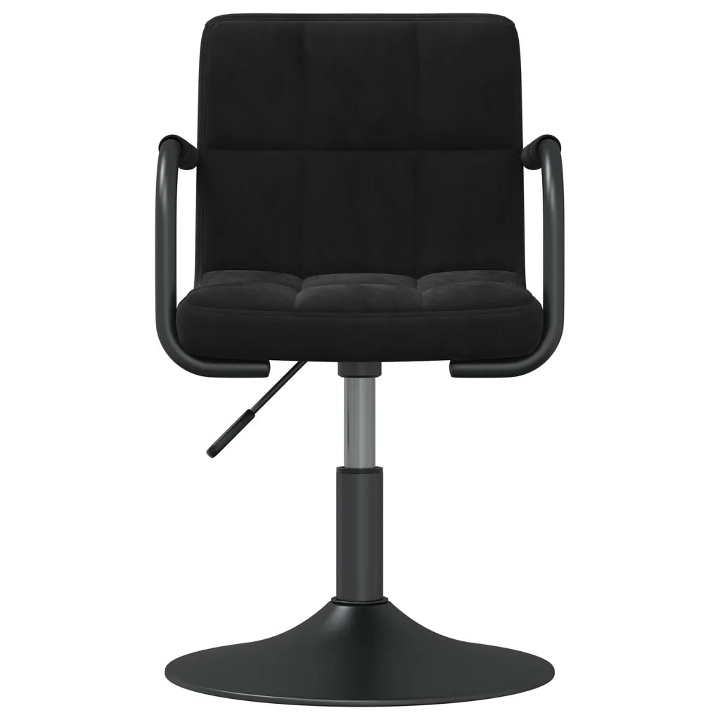 Sedia da Pranzo Nera in Velluto 3087938