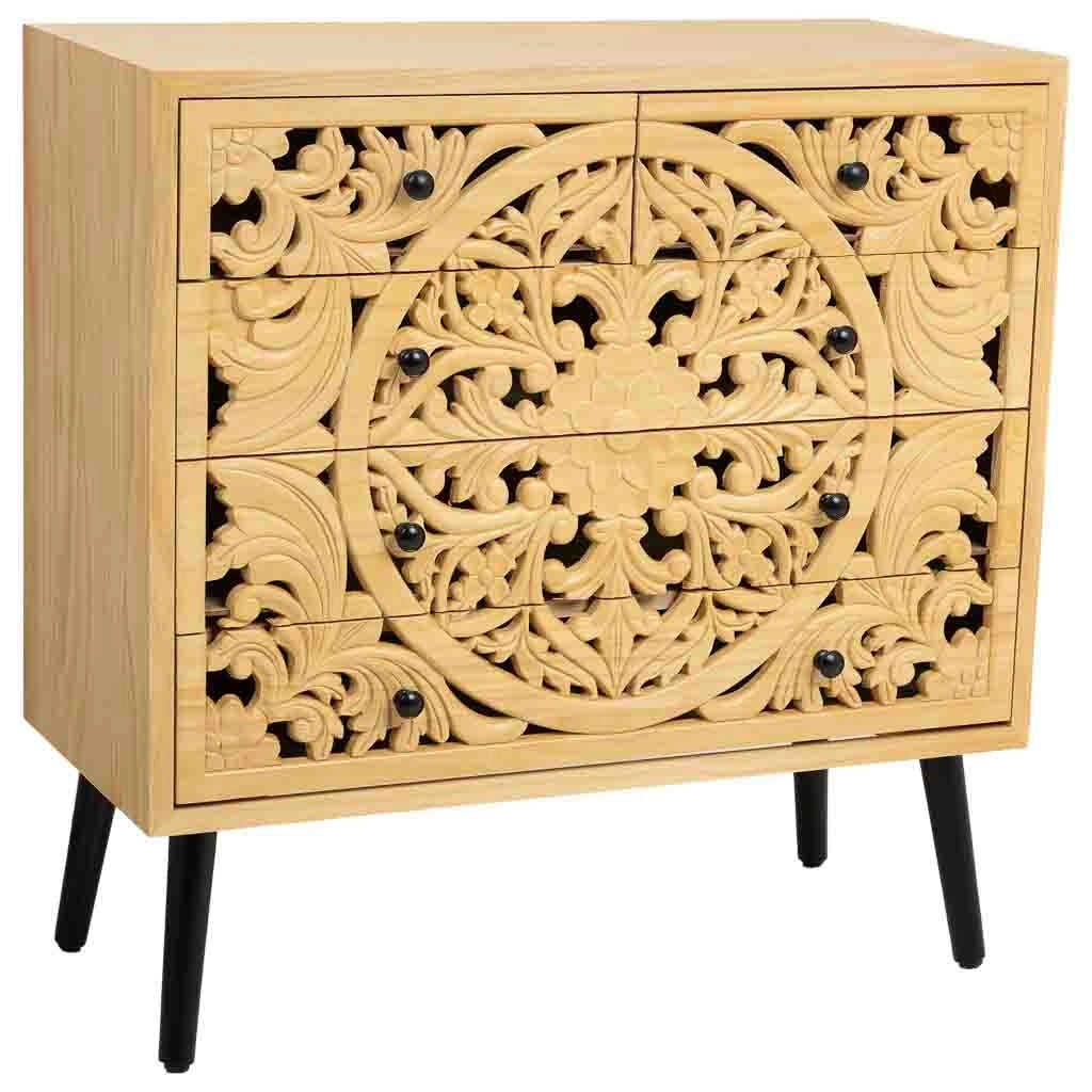 Comò in legno marrone 80x39.5x81