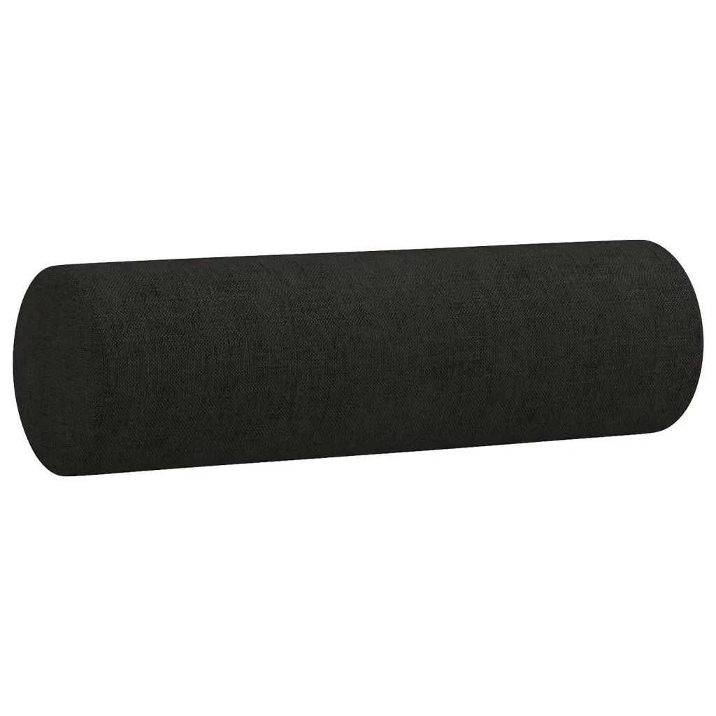 Divano a 3 Posti con Cuscini Nero 180 cm in Tessuto 3200857